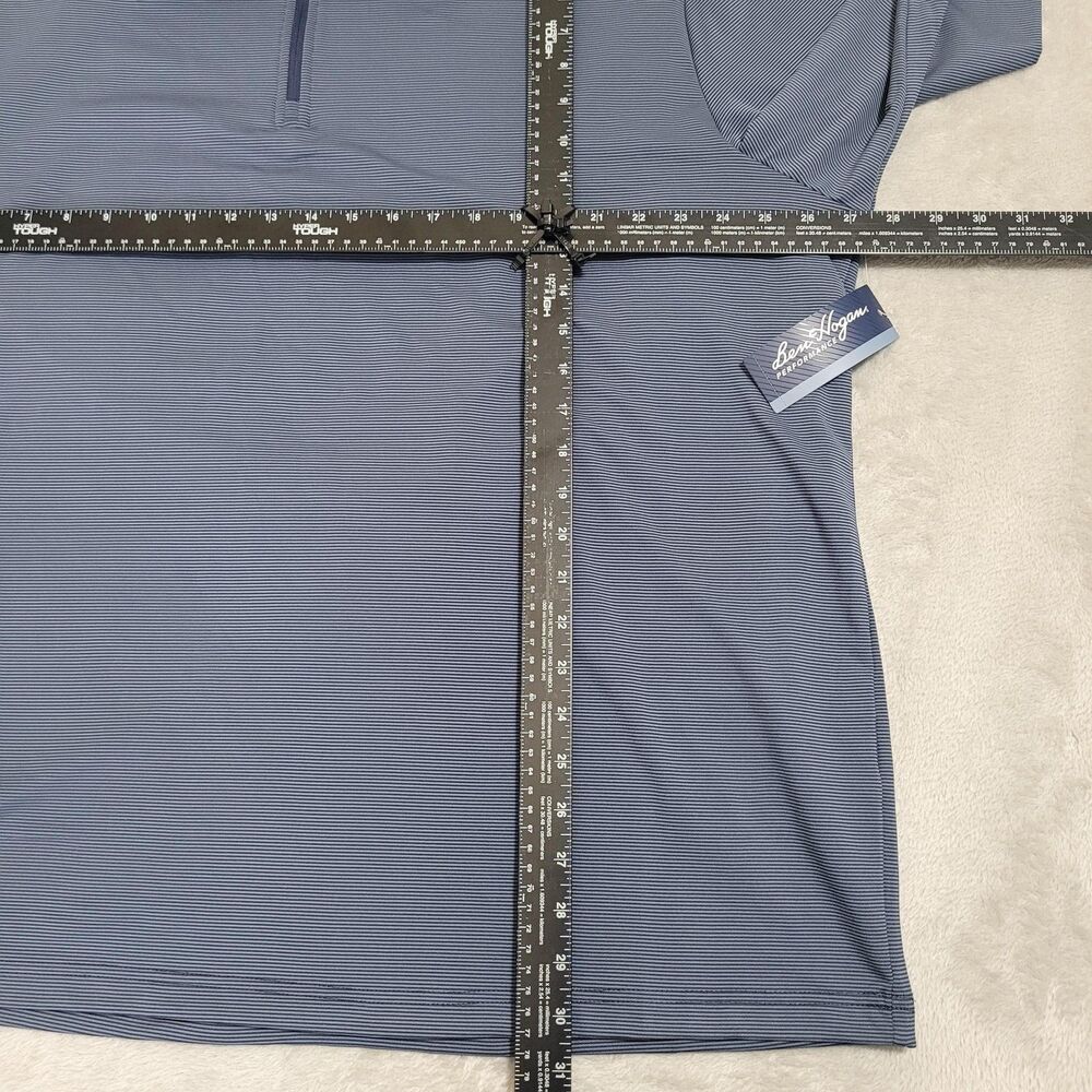 Ben Hogan Golf Pullover Mens 3XL Blue 1/4 Zip Long Sleeve Performance Stretch - Picture 4 of 8